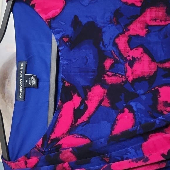 Faux Wrap Waterfall Detail Career Formal Dress Brunch Bridal Shower - Picture 5 of 11